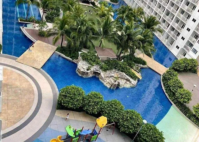 Staycation Shore Residences One Bedroom W Balcony Pool View Near Smx Sm Moa Ikea Naia Dfa Ocean Park Dfa * Manila